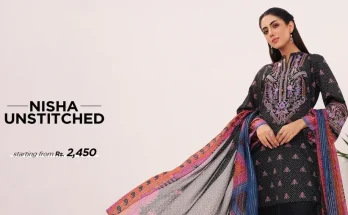 Shop Nishat Lawn collection featuring unstitched lawn suits, stylish prints, and summer fashion trends in Pakistan