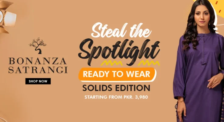 Bonanza sale collection featuring lawn suits and traditional dresses on discount