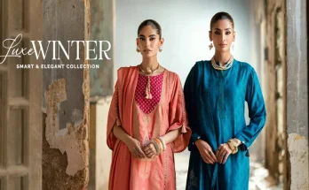 Gul Ahmed winter collection showcasing embroidered and designer suits for women