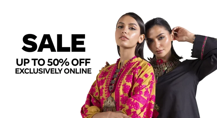 Khaadi Eid Collection featuring elegant lawn dresses and festive wear for women
