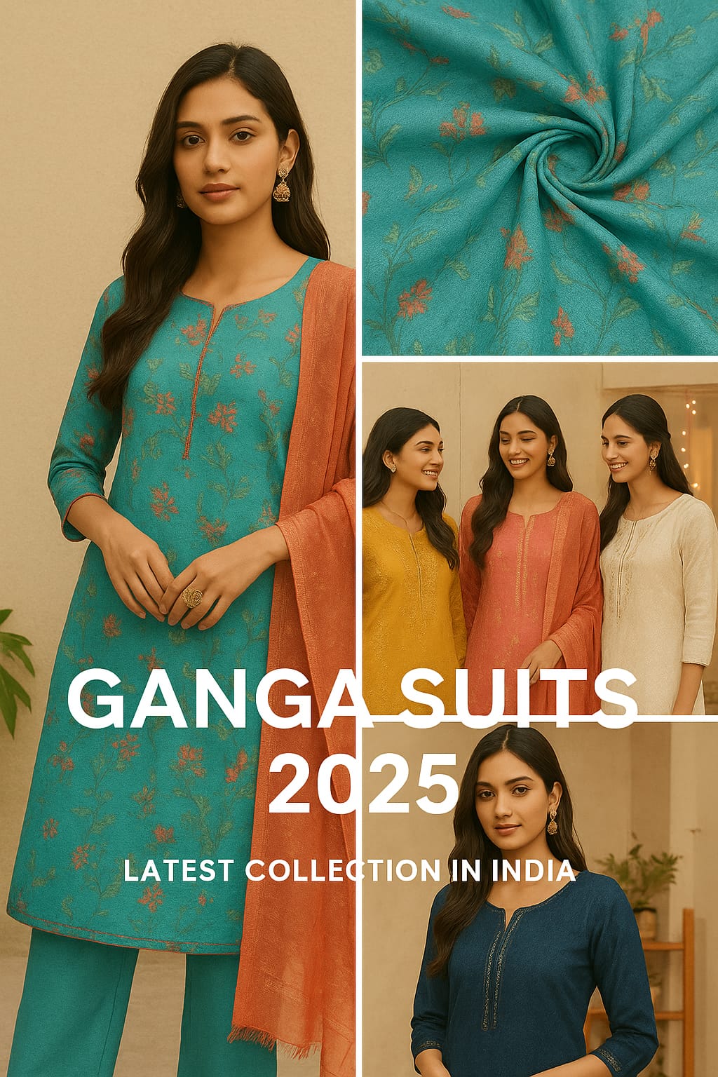 Explore Ganga Suits 2025 festive ethnic wear with embroidery and stylish designs for weddings and parties in India