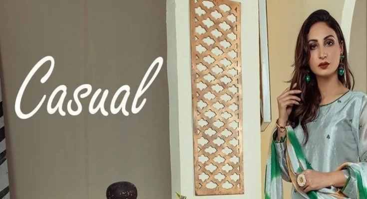 Elegant Pakistani casual dress designs for women with floral prints and modern styles