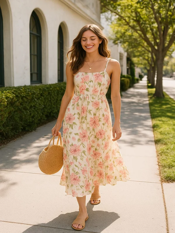 Floral summer dresses for women made with breathable cotton and stylish prints