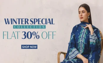 Gul Ahmed lawn sale collection with unstitched and stitched winter dresses for women in Pakistan