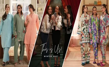 Elegant Gul Ahmed lawn and winter collection showcasing stylish embroidered suits and premium fabrics