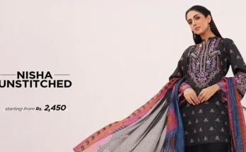 Nishat Linen winter lawn collection with unstitched printed and embroidered dresses on sale