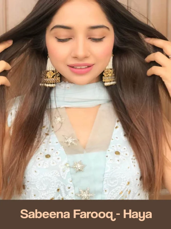 Meerab (Yumna Zaidi) in a shocked moment in Tere Bin Pakistani drama