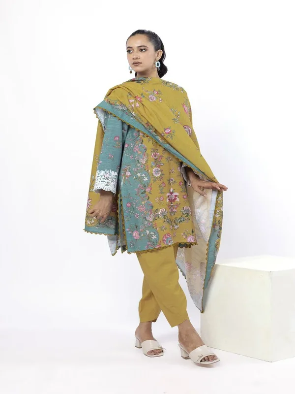 Khaadi 3 Piece Lawn Sale with unstitched lawn dresses for women