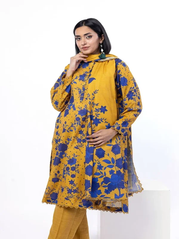Trendy Khaadi lawn collection 3 piece sale with premium fabric