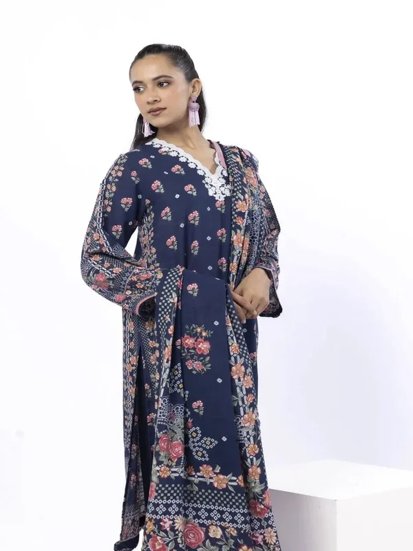 Elegant stitched Khaadi 3 piece lawn sale dresses for summer season